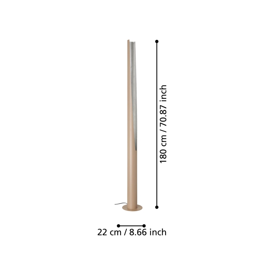 Eglo - LED Podna lampa 1xGU10/5,7W/230V bež