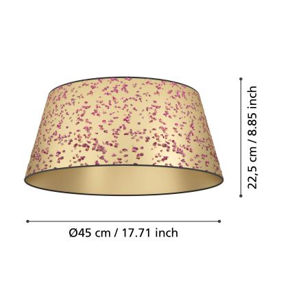 Eglo - Stropna svjetiljka 1xE27/25W/230V zlatna/ružičasta