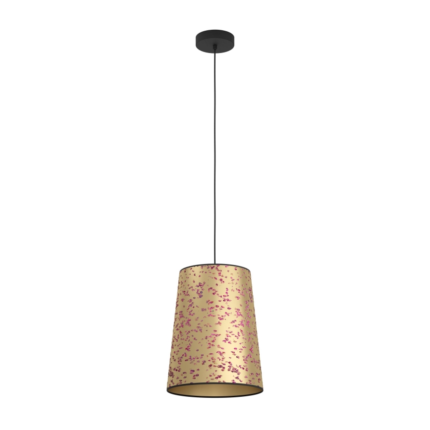 Eglo - Luster na sajli 1xE27/25W/230V zlatna/ružičasta