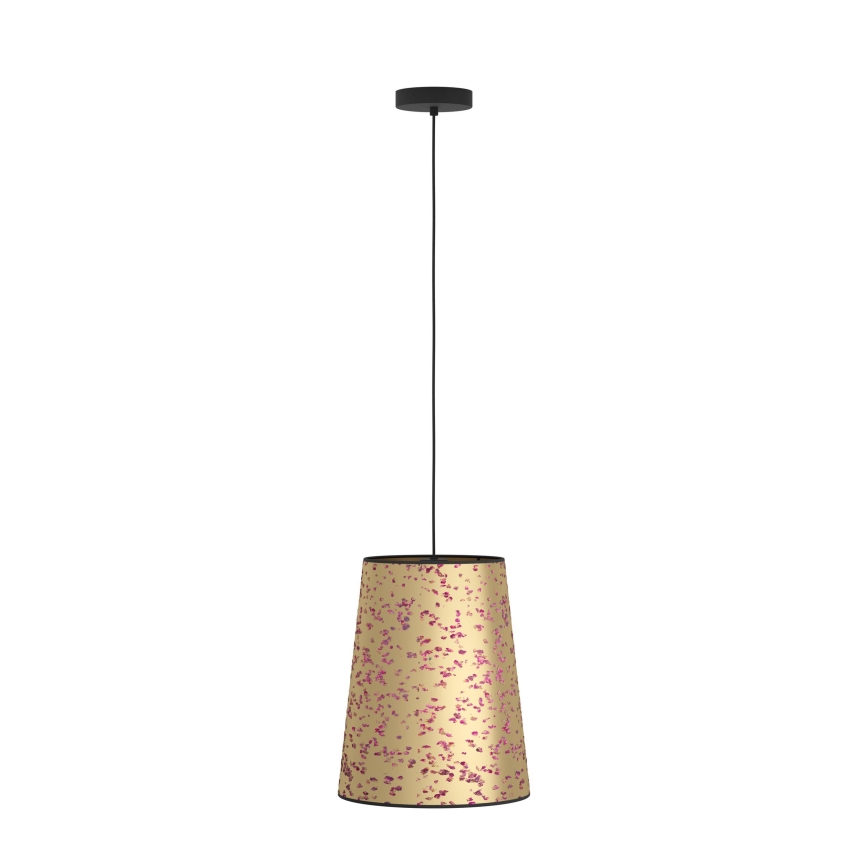 Eglo - Luster na sajli 1xE27/25W/230V zlatna/ružičasta