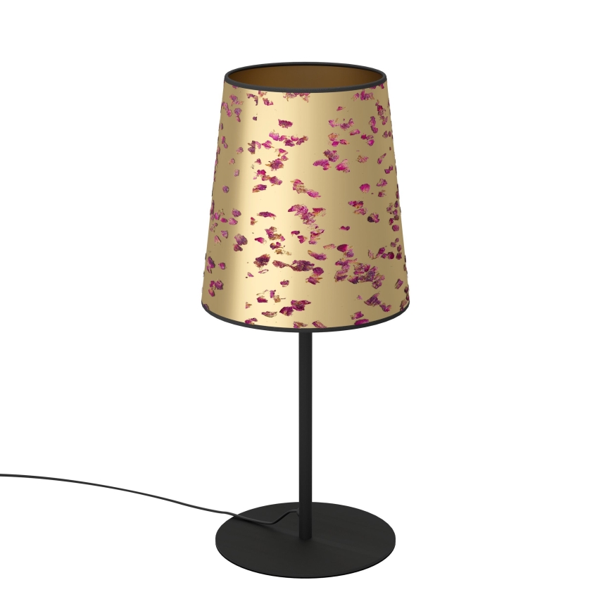 Eglo - Stolna lampa 1xE27/25W/230V zlatna/ružičasta