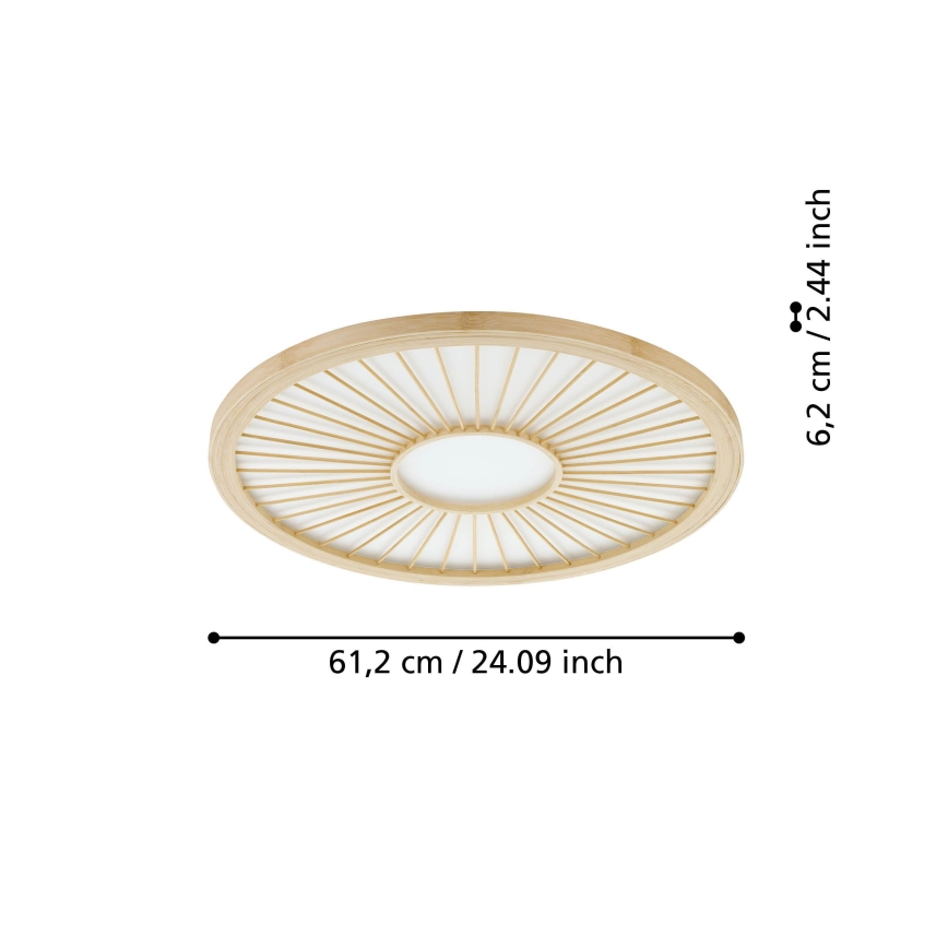 Eglo - LED Prigušiva stropna svjetiljka LED/36W/230V 4000K bež