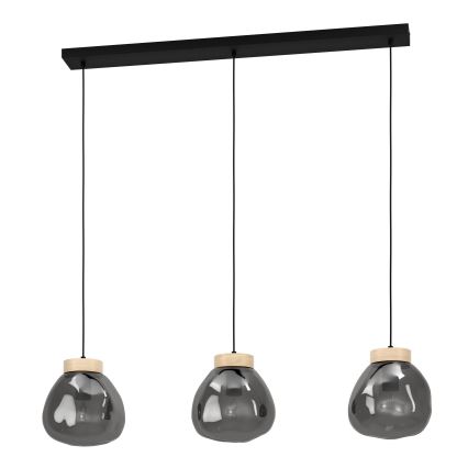 Eglo - Luster na sajli 3xE27/40W/230V dimna