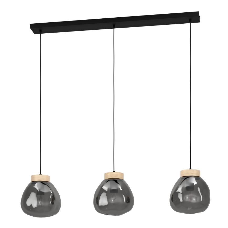 Eglo - Luster na sajli 3xE27/40W/230V dimna