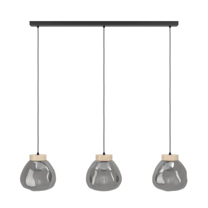 Eglo - Luster na sajli 3xE27/40W/230V dimna
