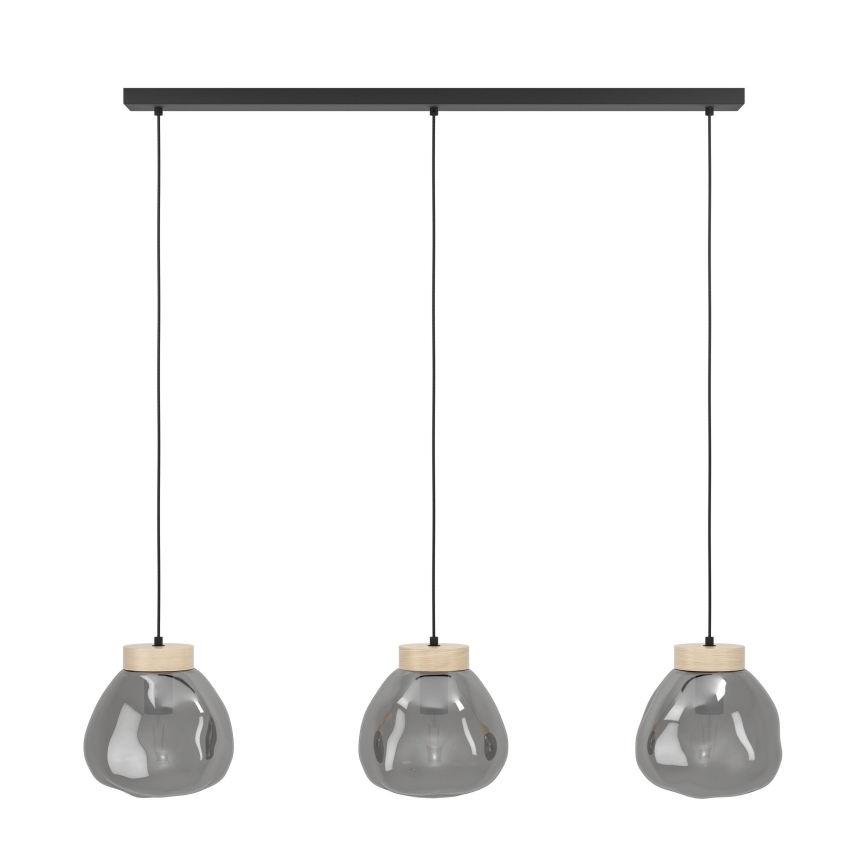 Eglo - Luster na sajli 3xE27/40W/230V dimna