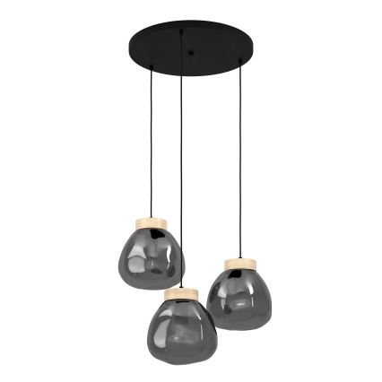 Eglo - Luster na sajli 3xE27/40W/230V dimna