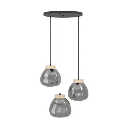 Eglo - Luster na sajli 3xE27/40W/230V dimna