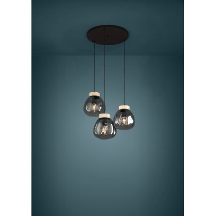 Eglo - Luster na sajli 3xE27/40W/230V dimna