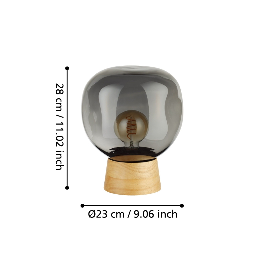 Eglo - Stolna lampa 1xE27/40W/230V dimna