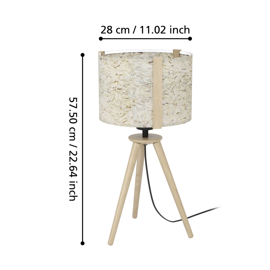 Eglo - Stolna lampa 1xE27/25W/230V bež