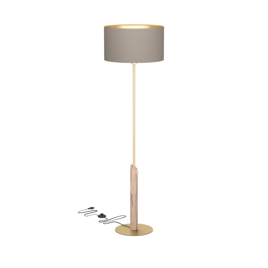 Eglo - Podna lampa 1xE27/40W/230V smeđa/zlatna