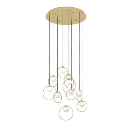 Eglo - LED Prigušivi luster na sajli 10xLED/3W/230V 3000K pr. 58 cm zlatna