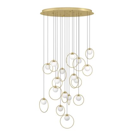 Eglo - LED Prigušivi luster na sajli 17xLED/3W/230V 3000K pr. 78 cm zlatna