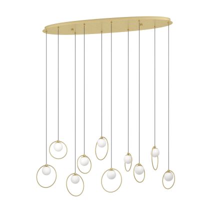 Eglo - LED Prigušivi luster na sajli 10xLED/3W/230V 3000K zlatna
