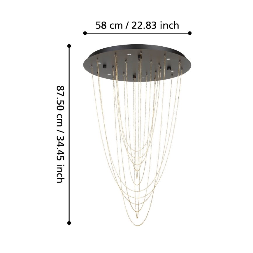 Eglo - LED Prigušiva stropna svjetiljka 6xLED/4,2W/230V 3000K