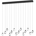 Eglo 390358 - LED Prigušivi luster na sajli SINDICAT 14xLED/3W/230V crna/prozirna