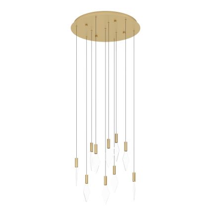 Eglo - LED Prigušivi luster na sajli 10xLED/3W/230V 3000K pr. 58 cm zlatna