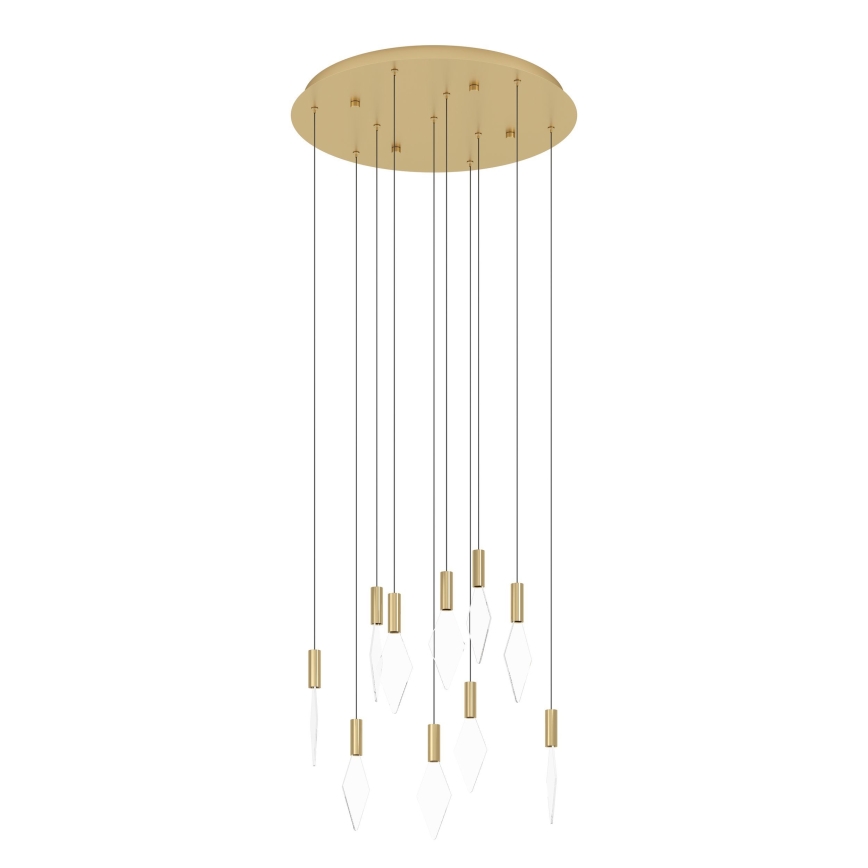 Eglo - LED Prigušivi luster na sajli 10xLED/3W/230V 3000K pr. 58 cm zlatna