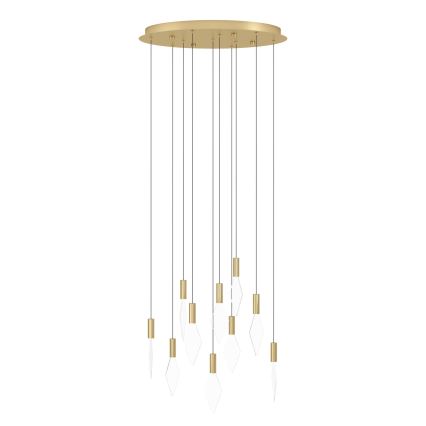 Eglo - LED Prigušivi luster na sajli 10xLED/3W/230V 3000K pr. 58 cm zlatna