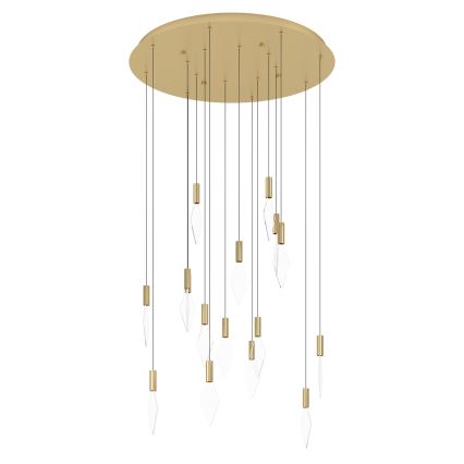 Eglo - LED Prigušivi luster na sajli 16xLED/3,3W/230V 3000K pr. 78 cm zlatna