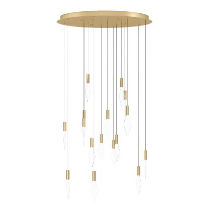Eglo - LED Prigušivi luster na sajli 16xLED/3,3W/230V 3000K pr. 78 cm zlatna
