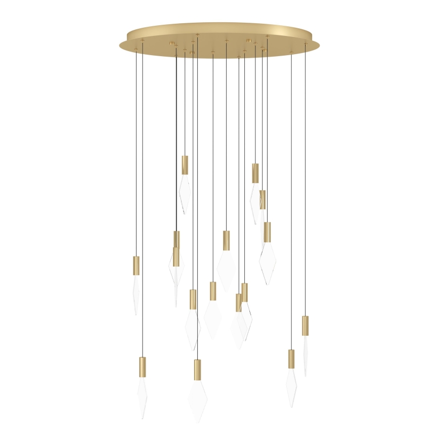 Eglo - LED Prigušivi luster na sajli 16xLED/3,3W/230V 3000K pr. 78 cm zlatna