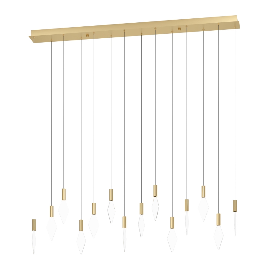 Eglo - LED Prigušivi luster na sajli 14xLED/3,3W/230V 3000K zlatna