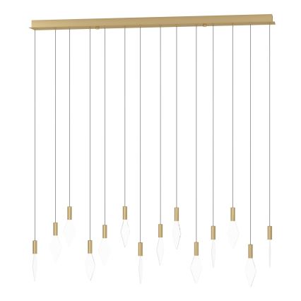 Eglo - LED Prigušivi luster na sajli 14xLED/3,3W/230V 3000K zlatna