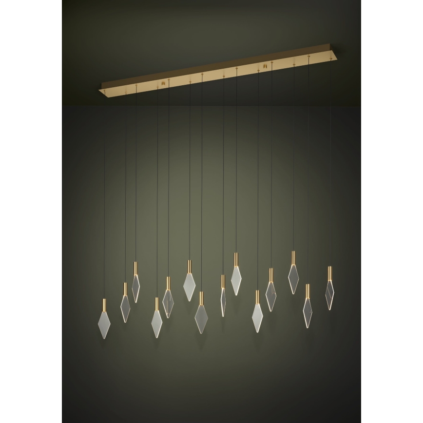 Eglo - LED Prigušivi luster na sajli 14xLED/3,3W/230V 3000K zlatna