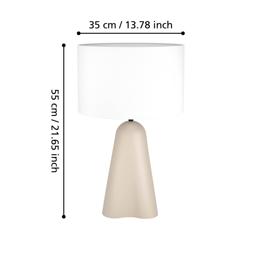 Eglo - Stolna lampa 1xE27/40W/230V bež