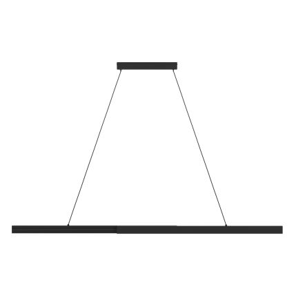 Eglo - LED Prigušivi luster na sajli LED/20W/230V 3000K crna