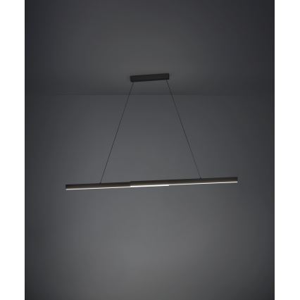 Eglo - LED Prigušivi luster na sajli LED/20W/230V 3000K crna