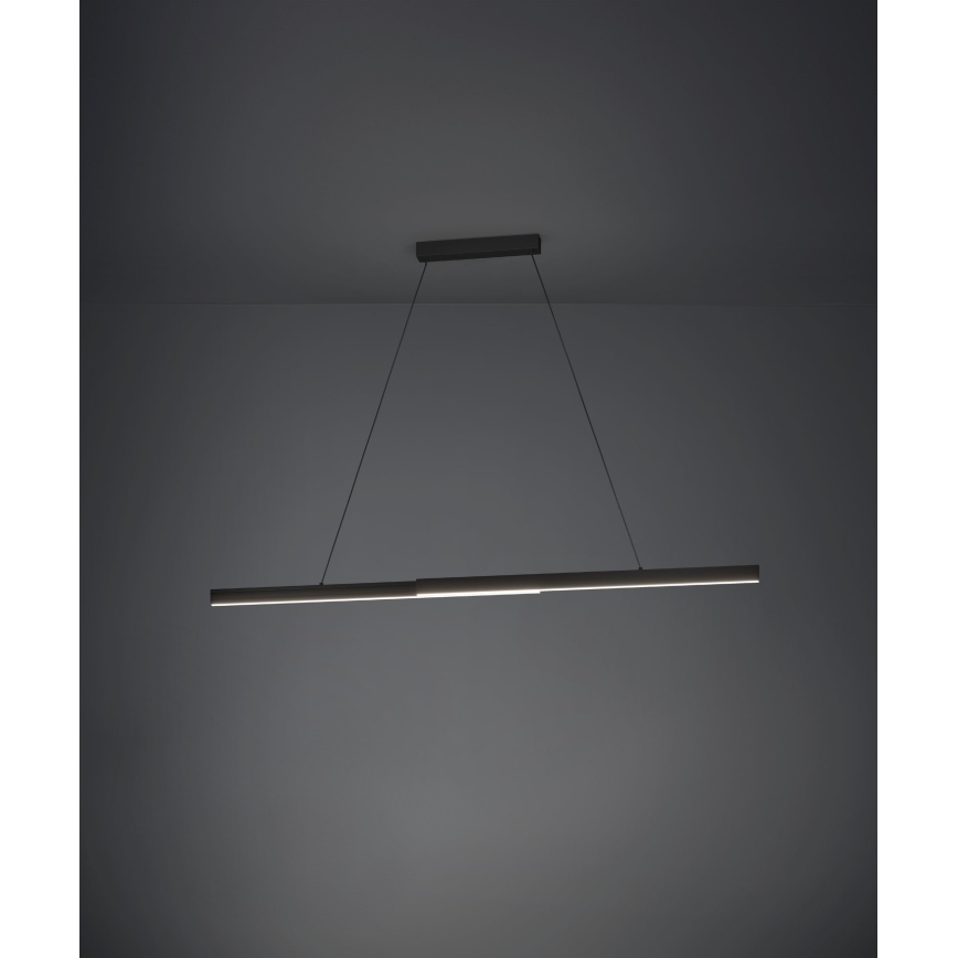 Eglo - LED Prigušivi luster na sajli LED/20W/230V 3000K crna