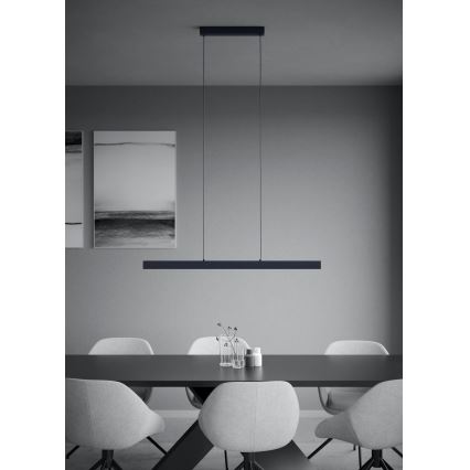 Eglo - LED prigušivački luster na užetu LED/20W/230V 3000K crna
