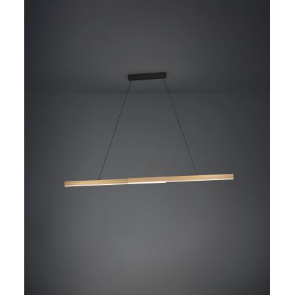 Eglo - LED Prigušivi luster na sajli LED/21W/230V 3000K smeđa