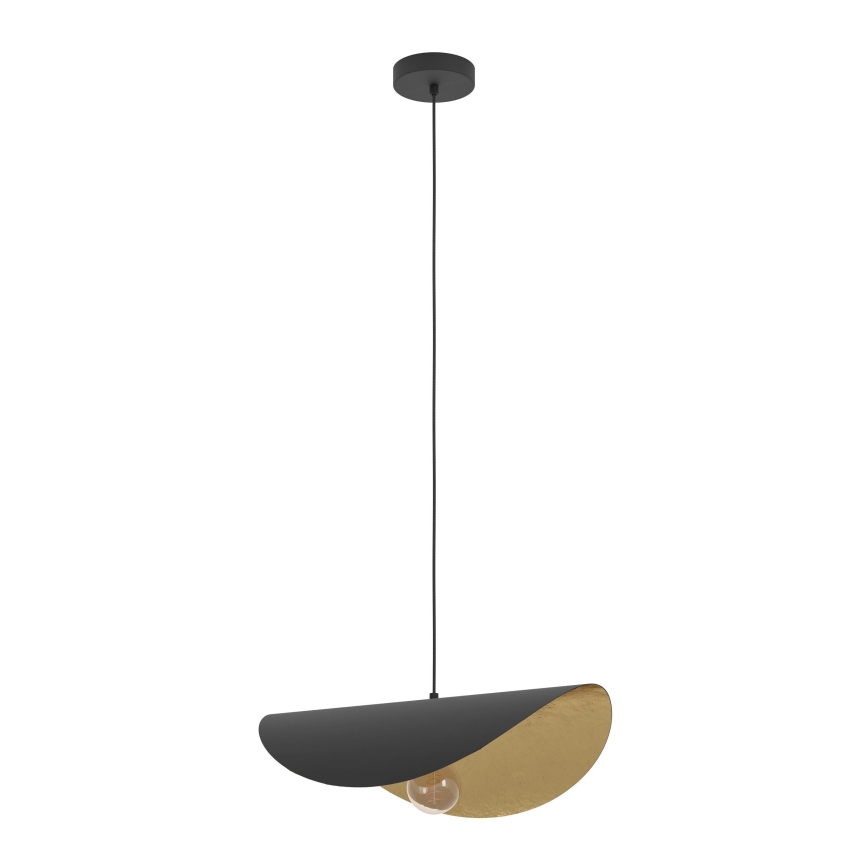 Eglo - Luster na sajli 1xE27/40W/230V 53 cm crna/zlatna