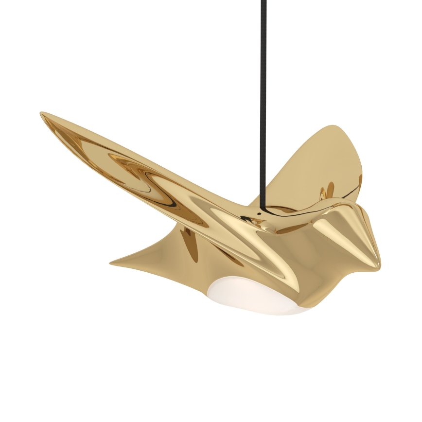 Eglo - LED Prigušivi luster na sajli 8xLED/4,2W/230V 3000K zlatna