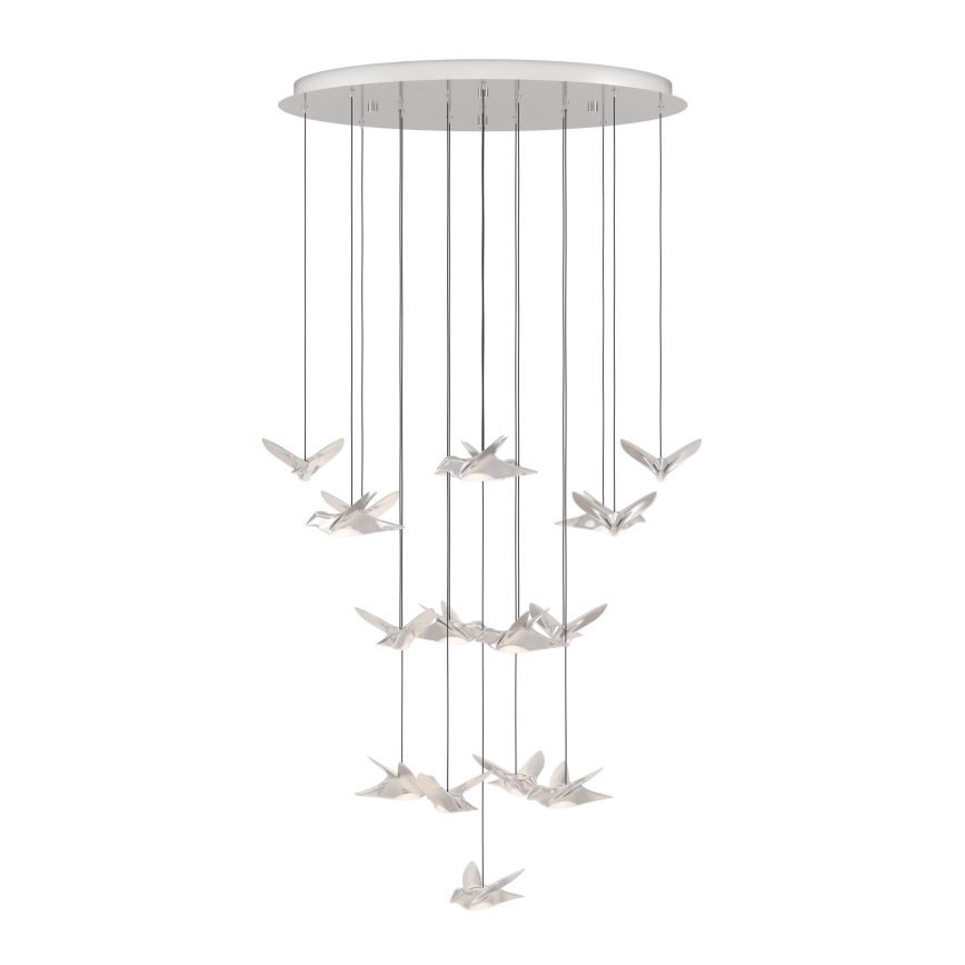Eglo - LED Prigušivi luster na sajli 17xLED/3W/230V 3000K sjajni krom