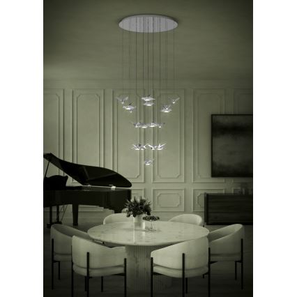 Eglo - LED Prigušivi luster na sajli 17xLED/3W/230V 3000K sjajni krom