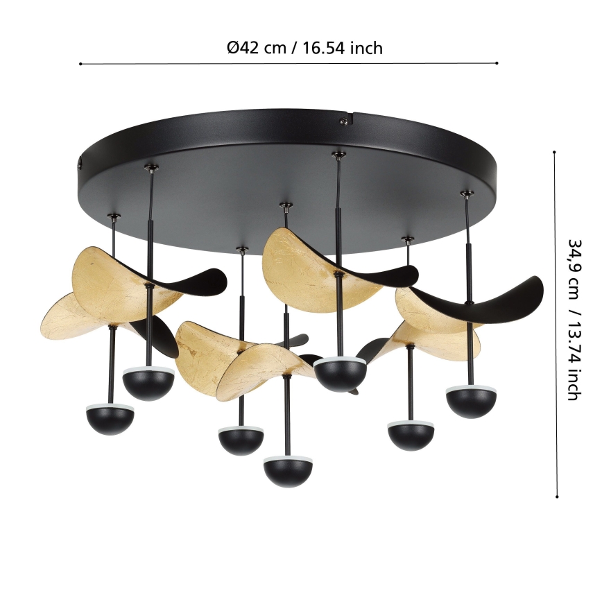 Eglo - LED Prigušiva stropna svjetiljka 7xLED/2,3W/230V 3000K