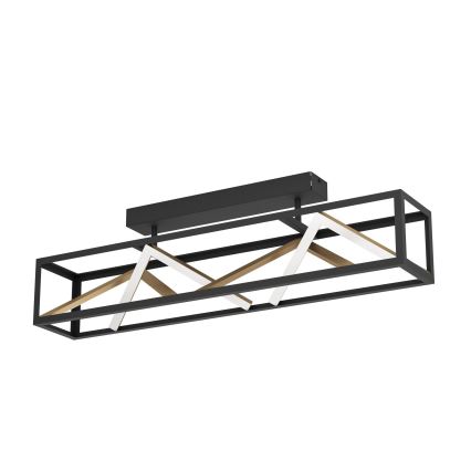 Eglo - LED Prigušivi nadgradni luster LED/45W/230V 2700-6500K crna/zlatna + daljinski upravljač