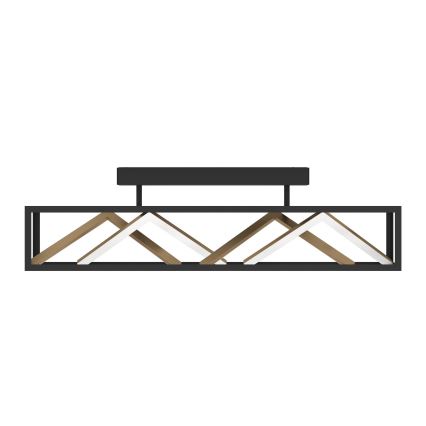 Eglo - LED Prigušivi nadgradni luster LED/45W/230V 2700-6500K crna/zlatna + daljinski upravljač
