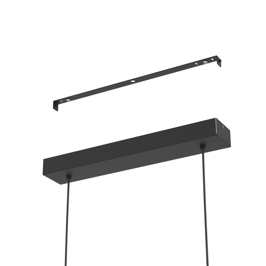 Eglo - LED Prigušivi luster na sajli LED/46W/230V 2700-6500K crna/zlatna + daljinski upravljač
