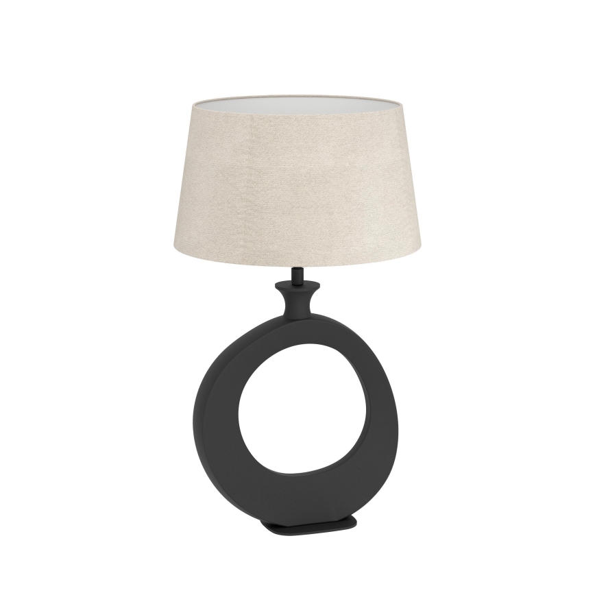 Eglo - Stolna lampa 1xE27/60W/230V 52,5 cm crna/krem