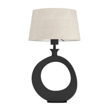 Eglo - Stolna lampa 1xE27/60W/230V 52,5 cm crna/krem