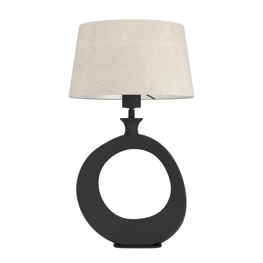 Eglo - Stolna lampa 1xE27/60W/230V 52,5 cm crna/krem