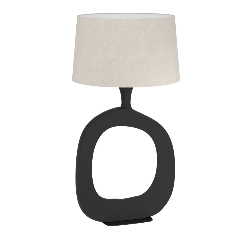 Eglo - Stolna lampa 1xE27/60W/230V 88 cm crna/krem