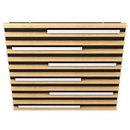 Eglo - LED Prigušiva stropna svjetiljka 6xLED/8,5W/230V 3000K 57,5x57,5 cm smeđa