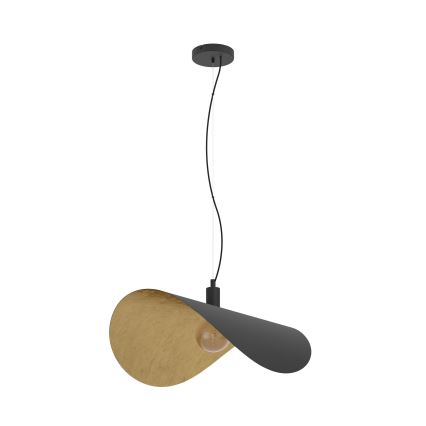 Eglo - Luster na sajli 1xE27/40W/230V 80 cm crna/zlatna